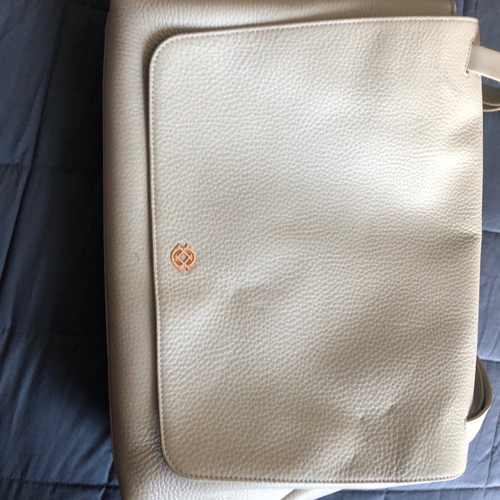 Dagne Dover Simone Satchel- Bone Leather